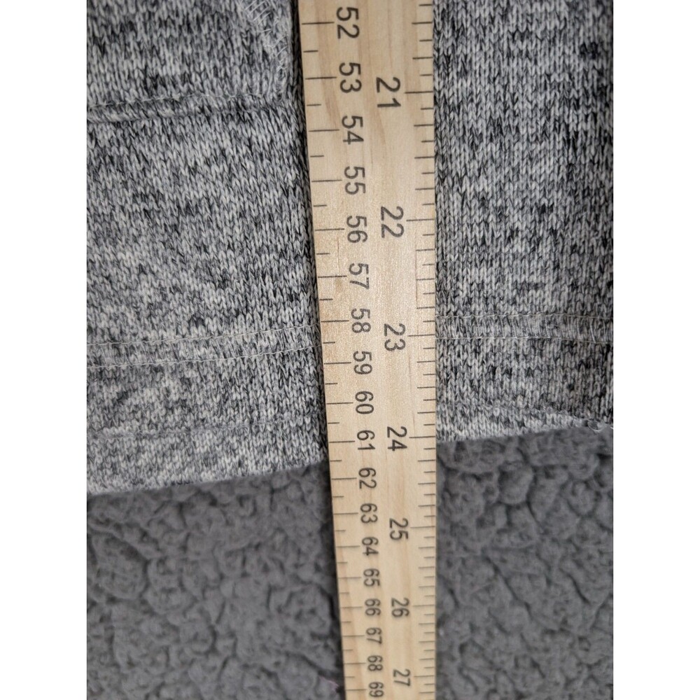 Eddie Bauer Womens Top Mock Neck Sweatshirt Small Long Sleeve Gray Pouch - Picture 7 of 12